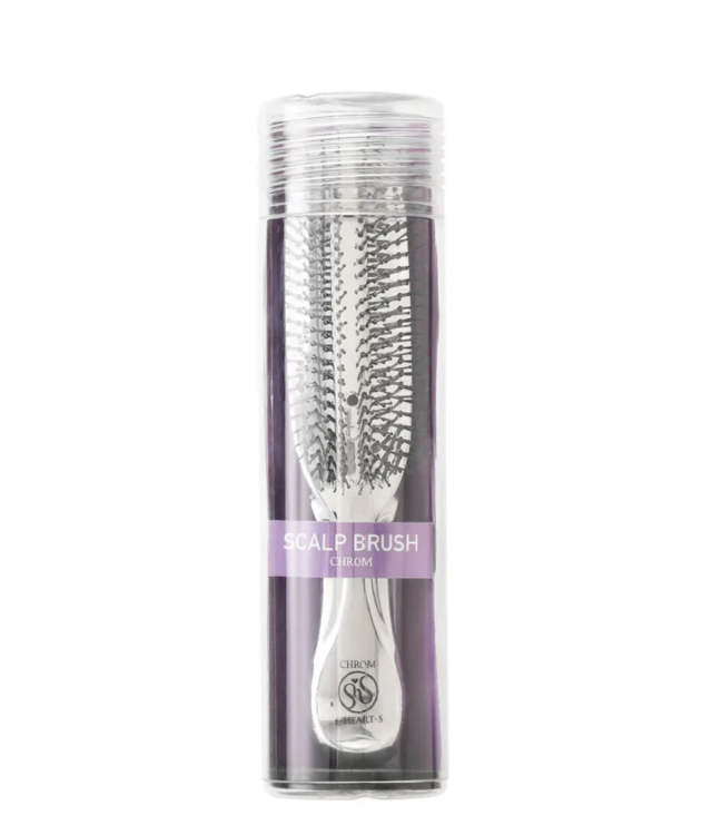 S-Heart-S Scalp Brush Chrome